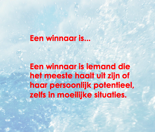 Een winnaar is...