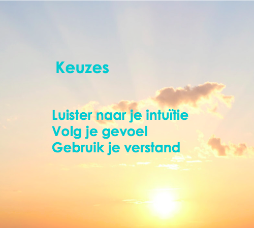 Keuzes...